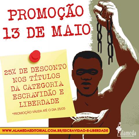 PROMOÇÃO 13 DE MAIO NA EDITORA ALAMEDA