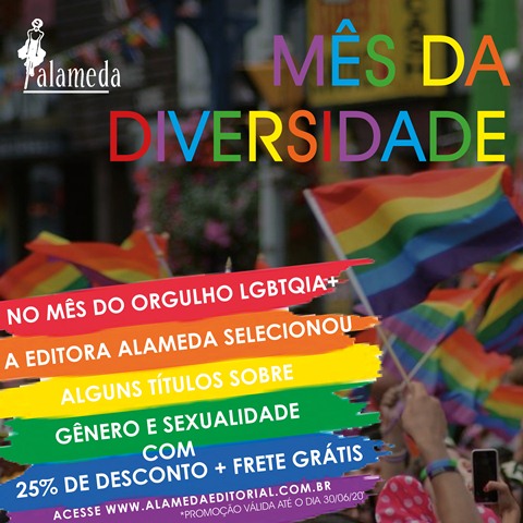 PROMOÇÃO MÊS DA DIVERSIDADE NA EDITORA ALAMEDA